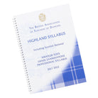 BATD - Highland Syllabus 2022