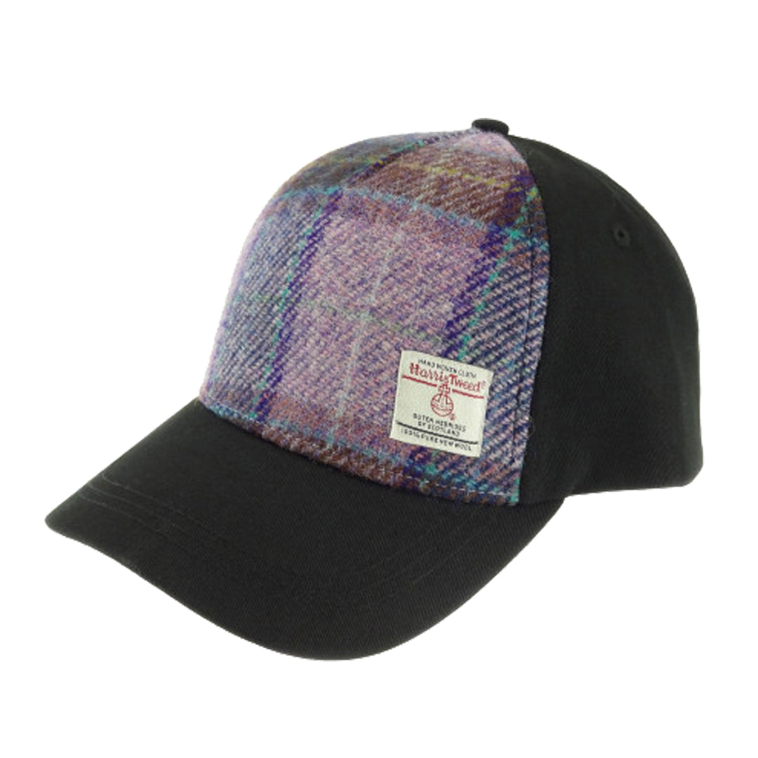 Baseball Cap with Harris Tweed Pink