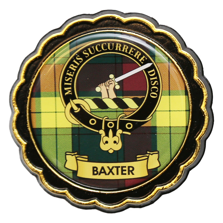 Clan Crest Fridge Magnet - Baxter