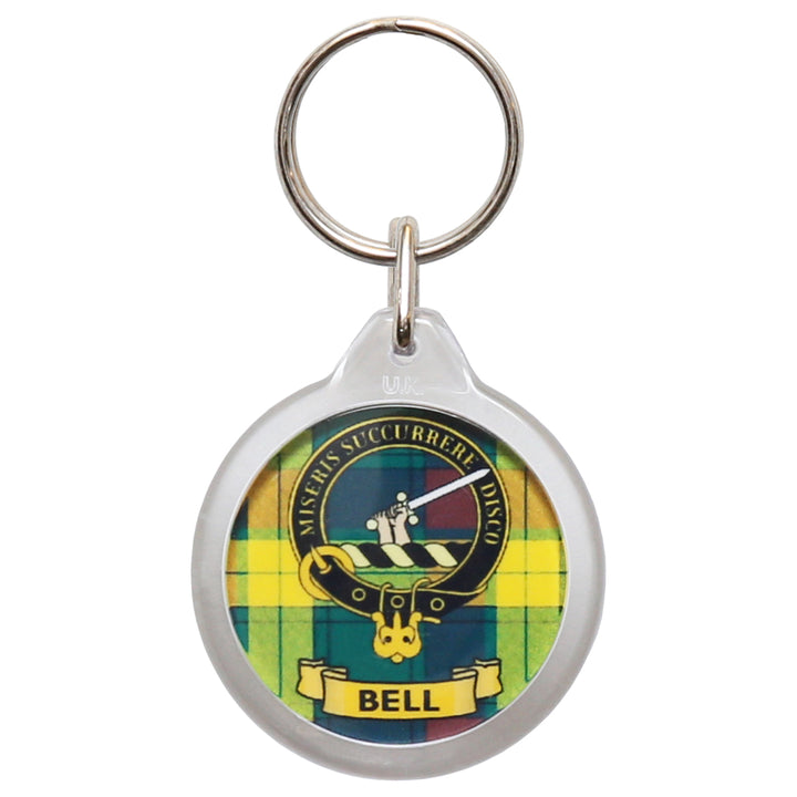 Clan Crest Plastic Key Chain - Bell