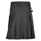 Black Utility Kilt Back