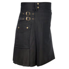 Black Utility Kilt Side