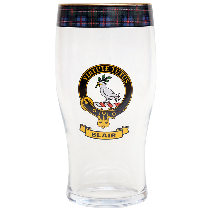 Clan Crest Beer Glass - Blair