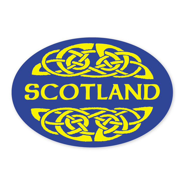 Blue and Yellow Celtic Scotland Sticker