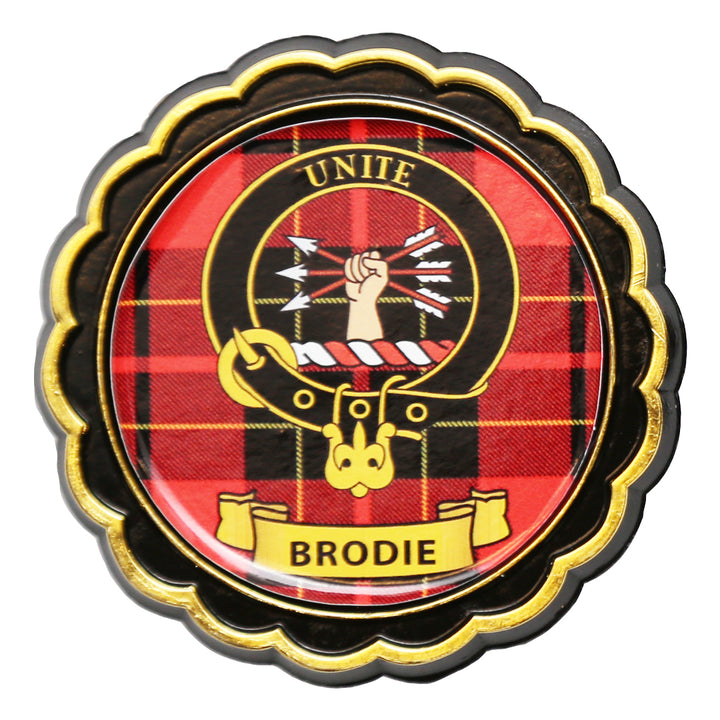 Clan Crest Fridge Magnet - Brodie