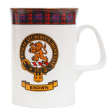 Clan Crest China Mug - Brown