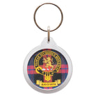 Clan Crest Plastic Key Chain - Brown