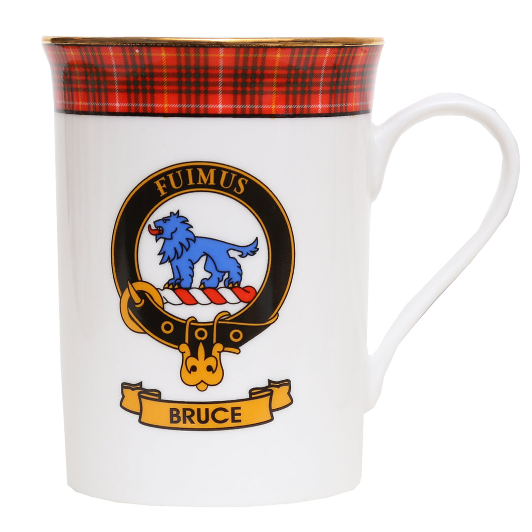 Clan Crest China Mug - Bruce