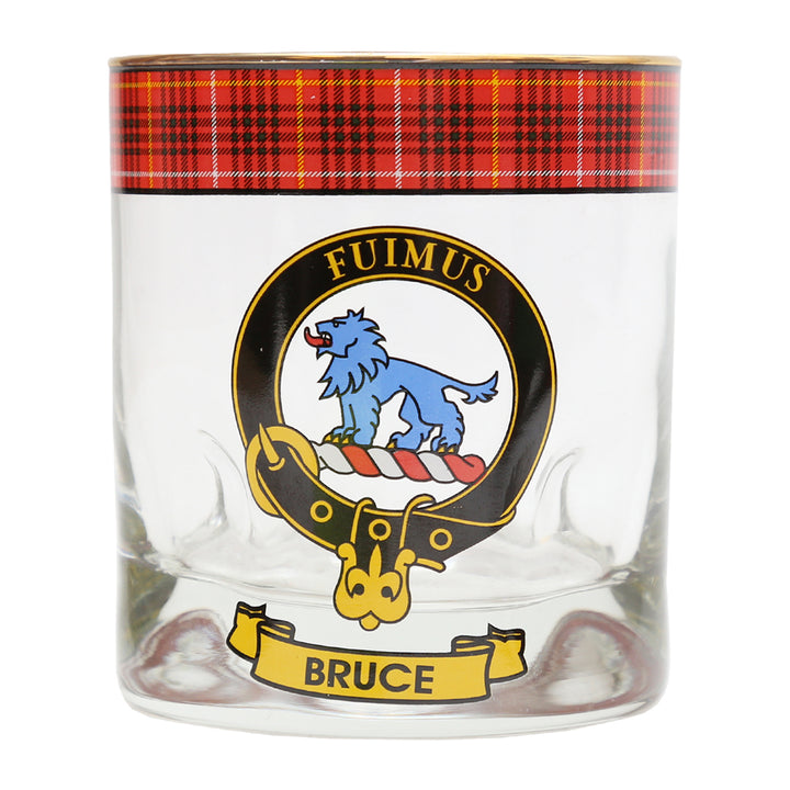 Clan Crest Whisky Glass - Bruce