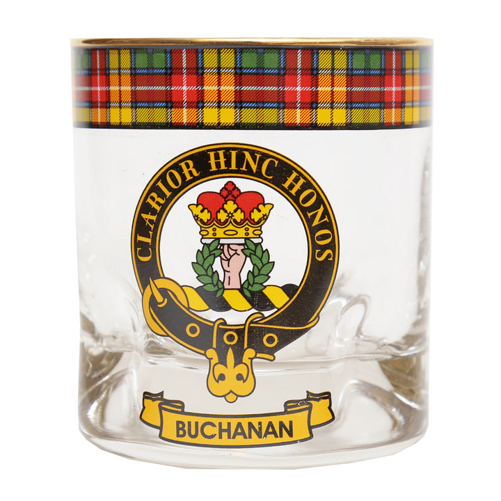 Clan Crest Whisky Glass - Buchanan