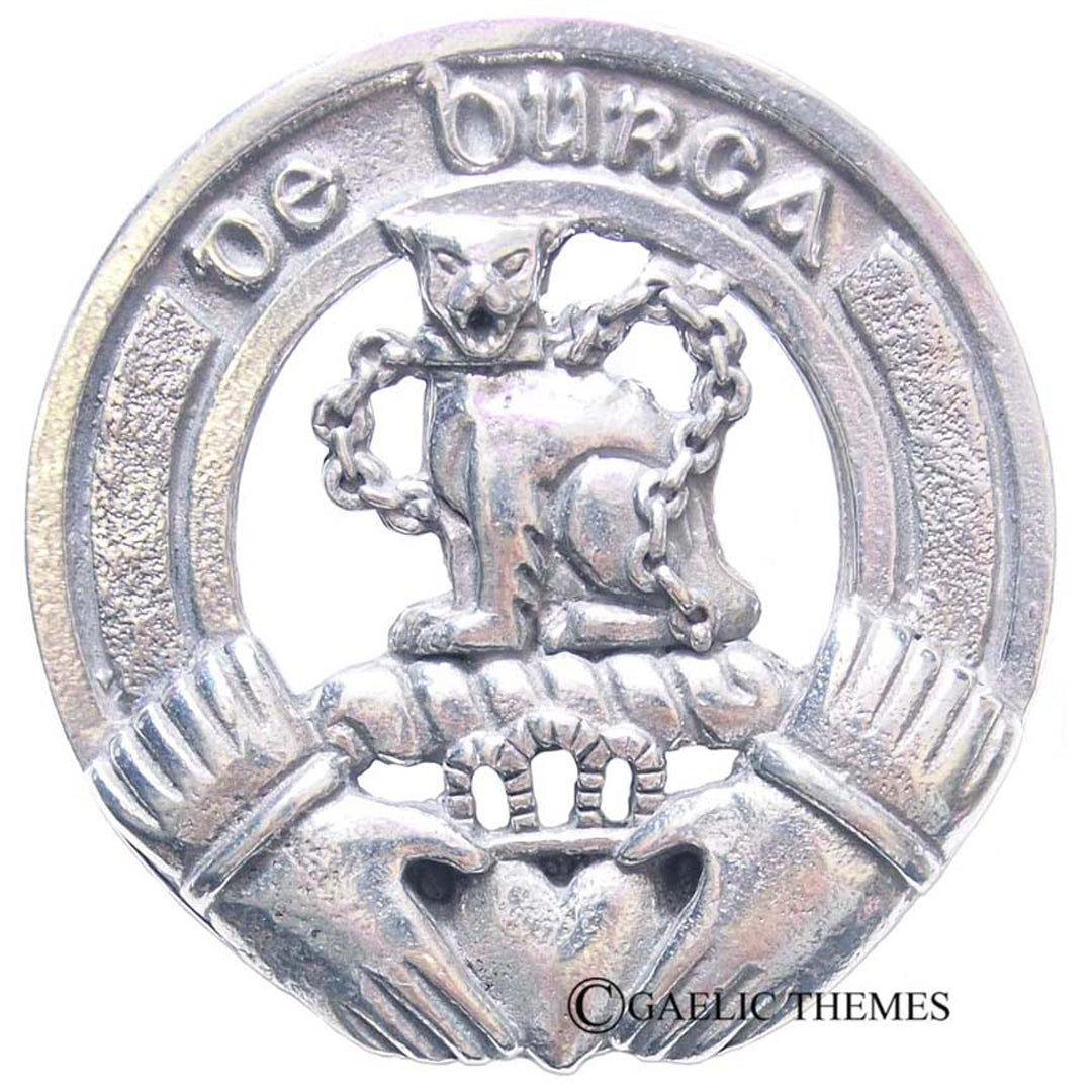 Clan Crest Cap Badge - Burke