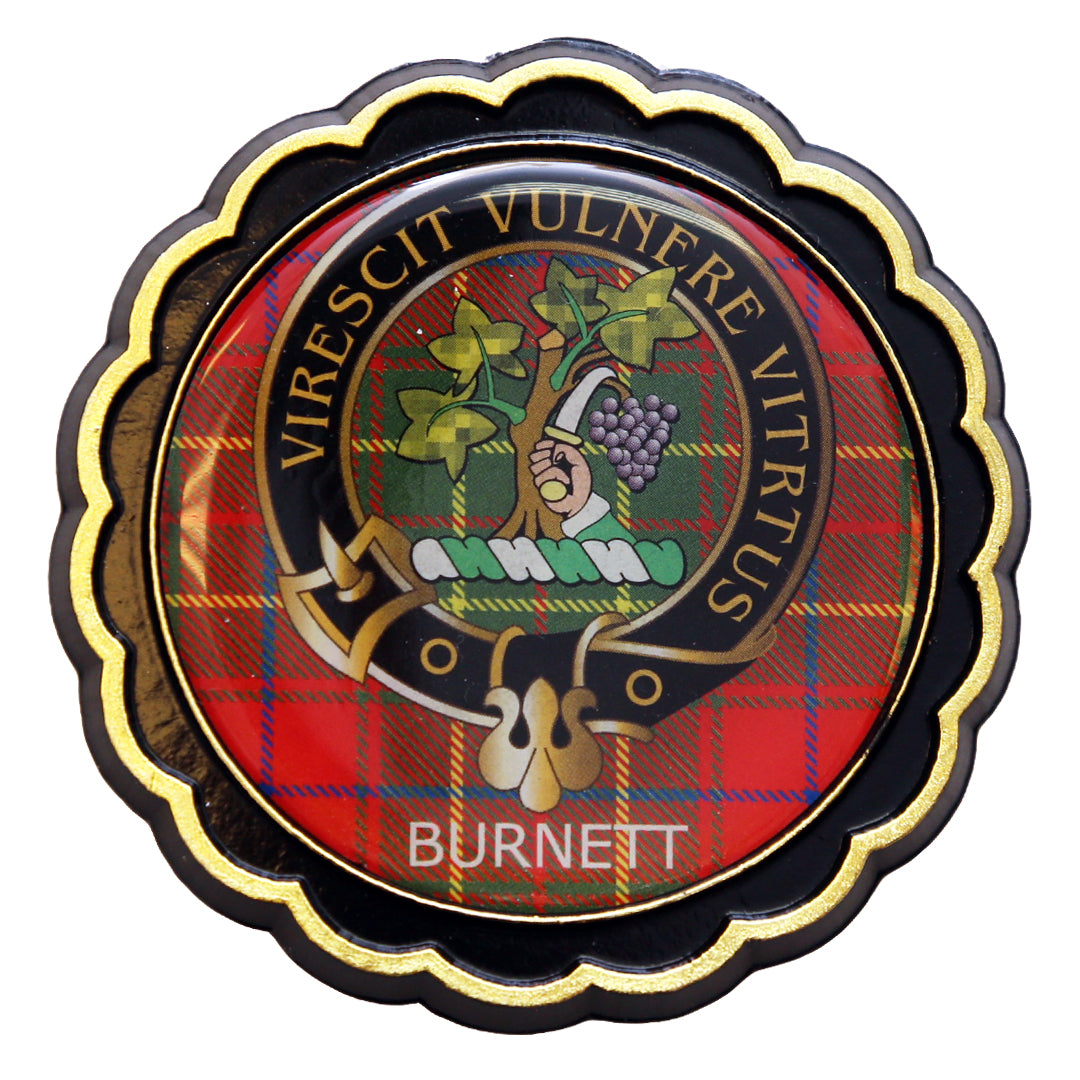 Clan Crest Fridge Magnet - Burnett