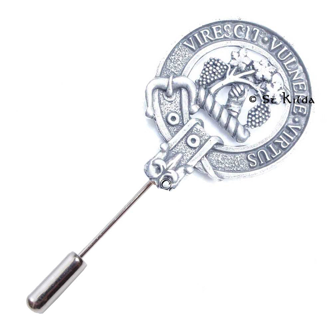 Clan Crest Lapel Pin - Burnett