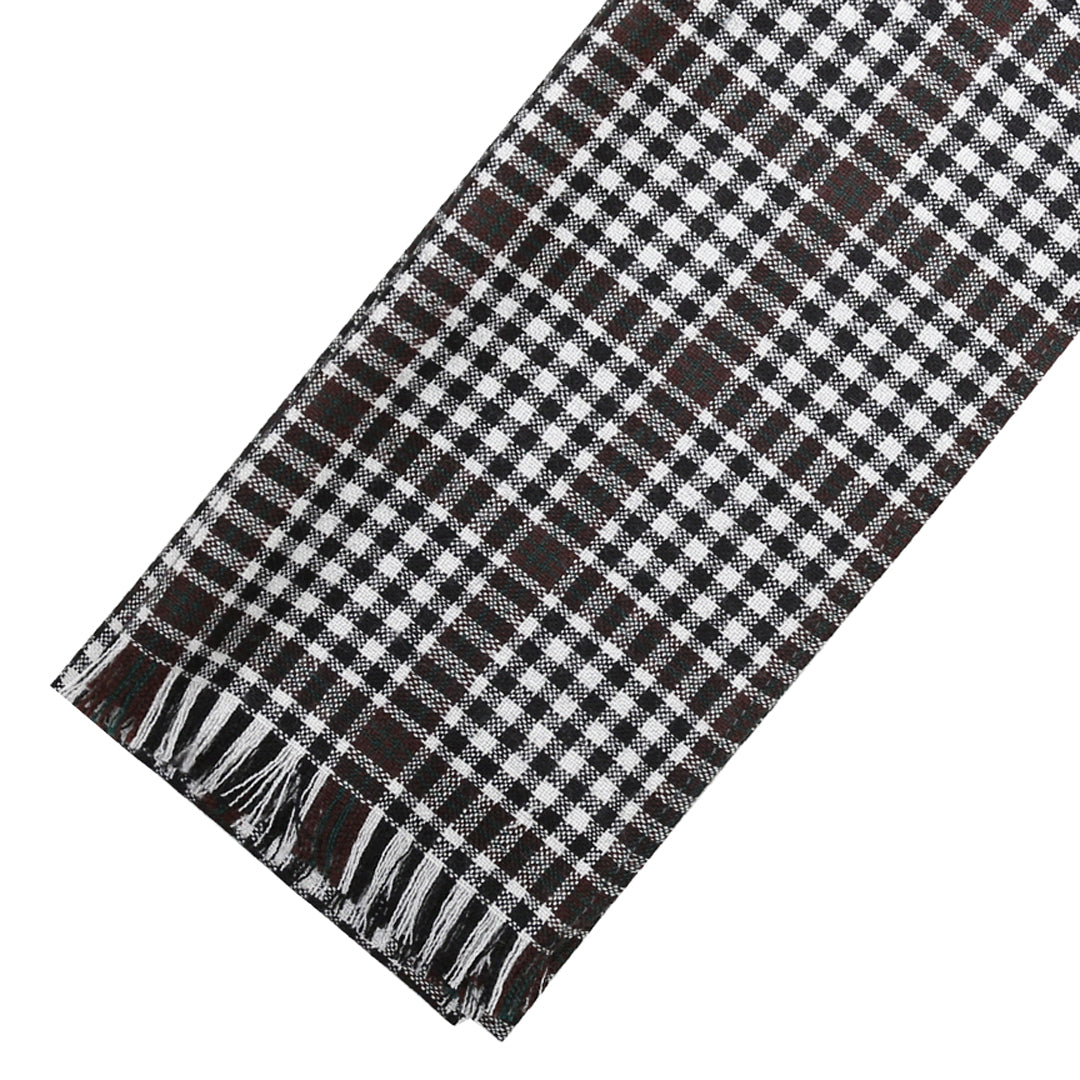 Fine Weight Tartan Scarf - Burns Check Modern