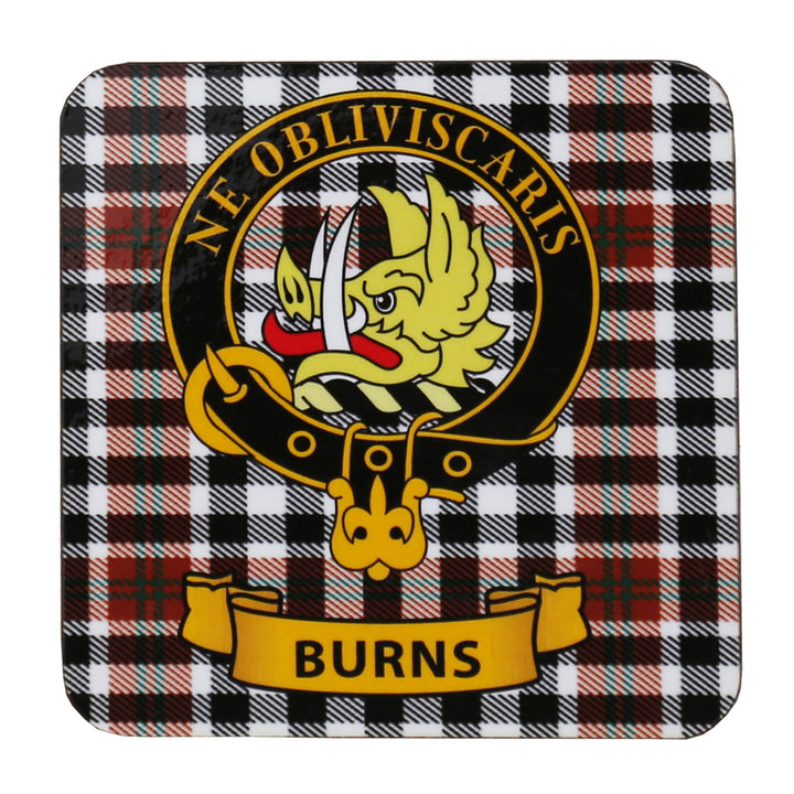Clan Crest Drink Coaster - Burns