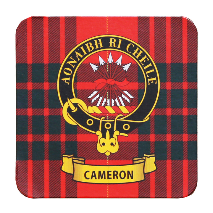 Clan Crest Drink Coaster - Cameron
