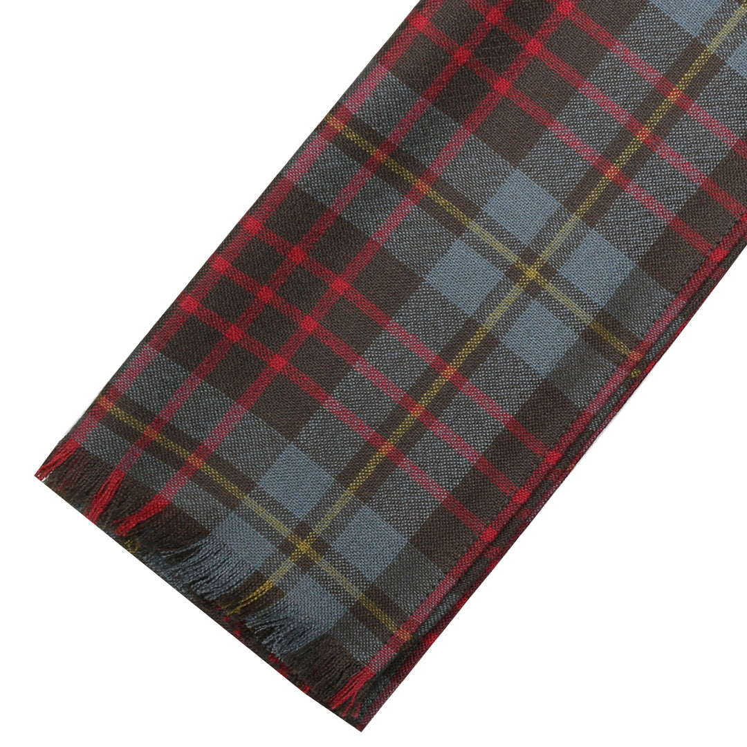 Fine Weight Tartan Scarf - Cameron Hunting Weathered