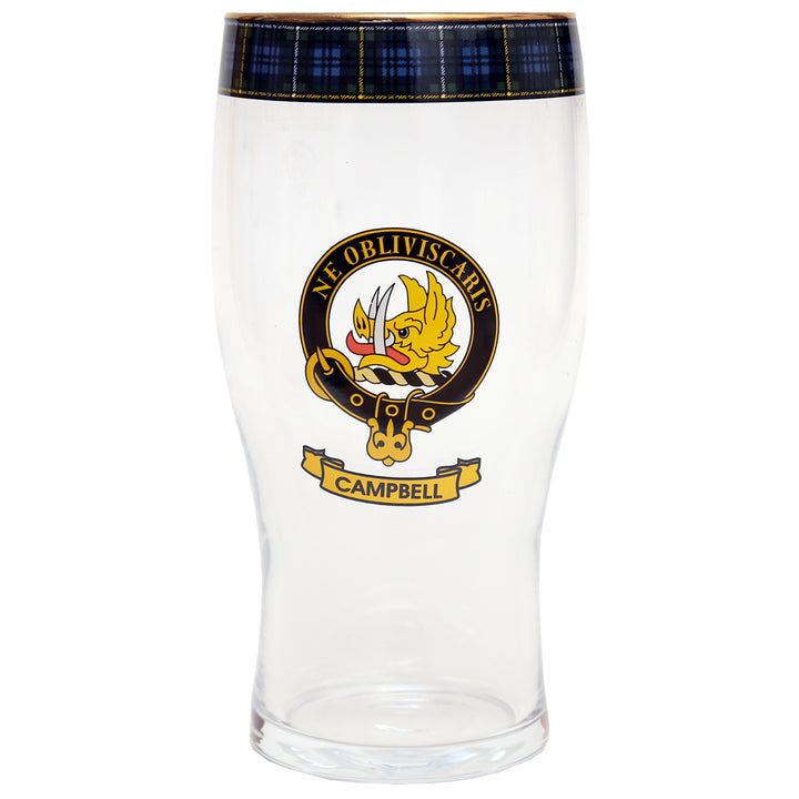 Clan Crest Beer Glass - Campbell