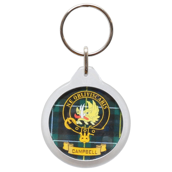 Clan Crest Plastic Key Chain - Campbell