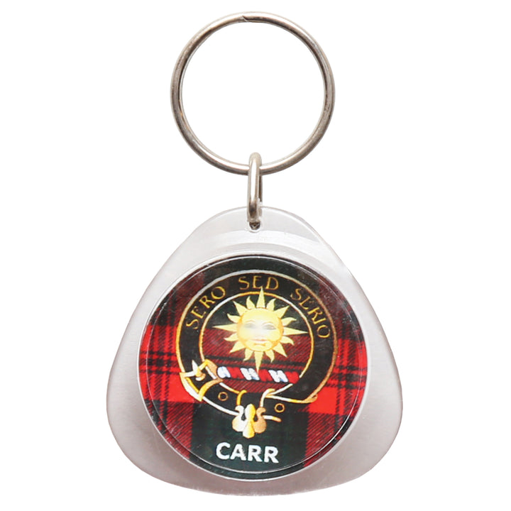 Clan Crest Plastic Key Chain - Carr