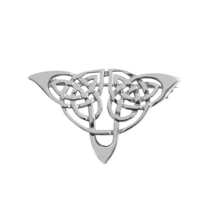 Celtic Knotwork Silver Plated Brooch