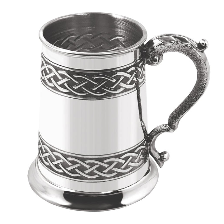 Celtic Pewter Beer Mug Tankard (1 Pint)