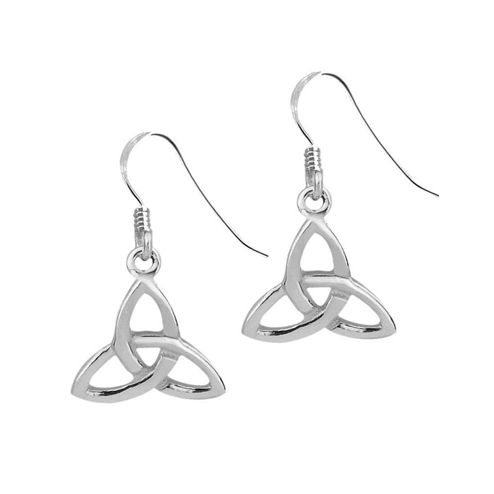 Celtic Trinity Knot Silver Plated Earrings