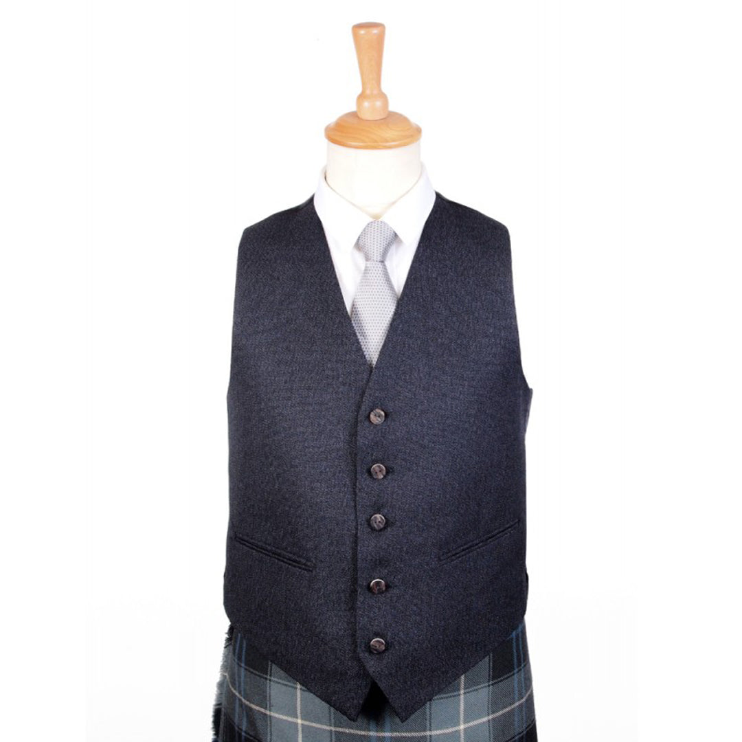 Charcoal Arrochar Braemar Tweed Vest