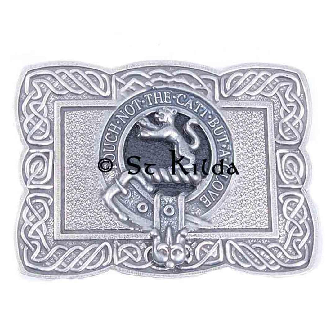 Clan Crest Belt Buckle - Chattan