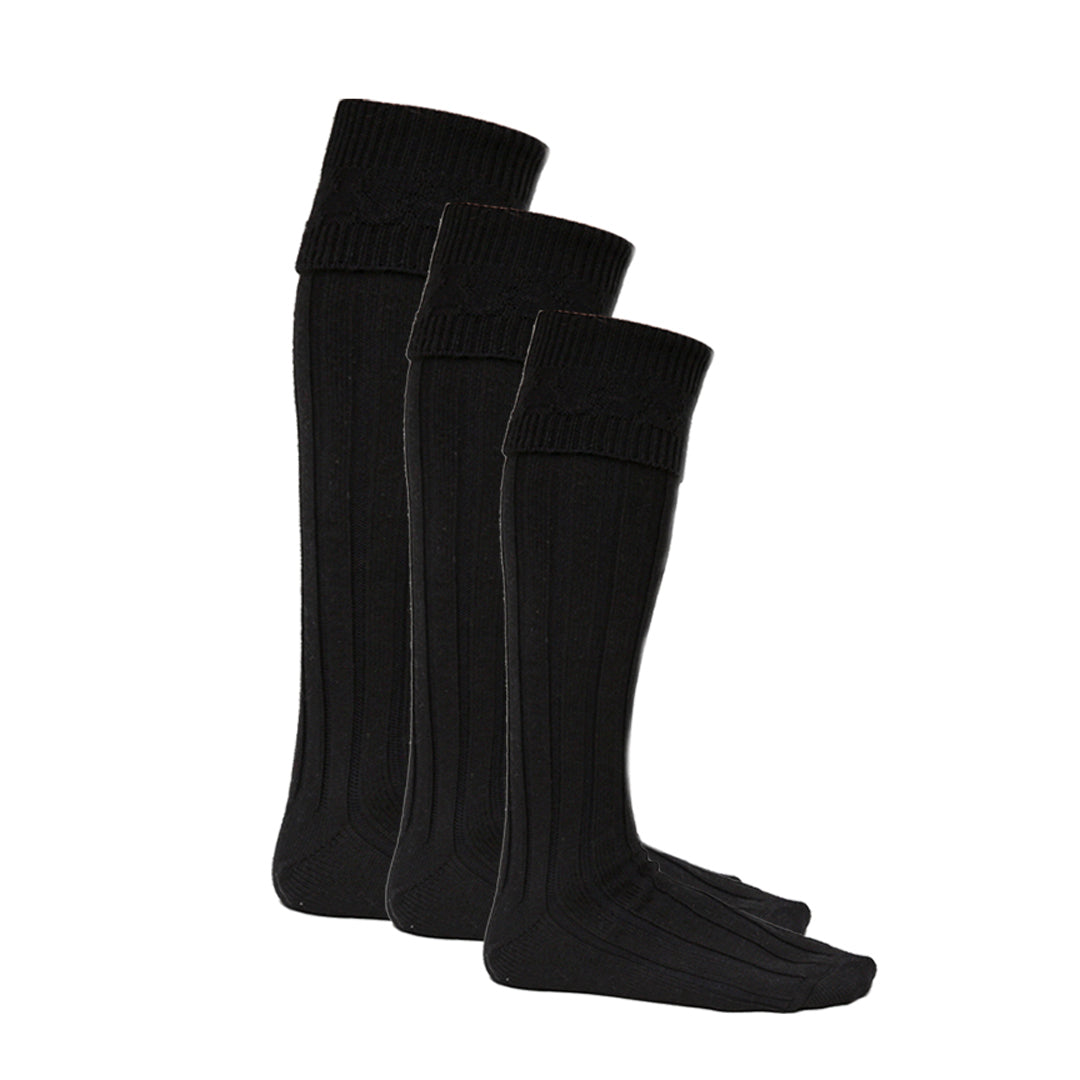 Child's Kilt Hose Black