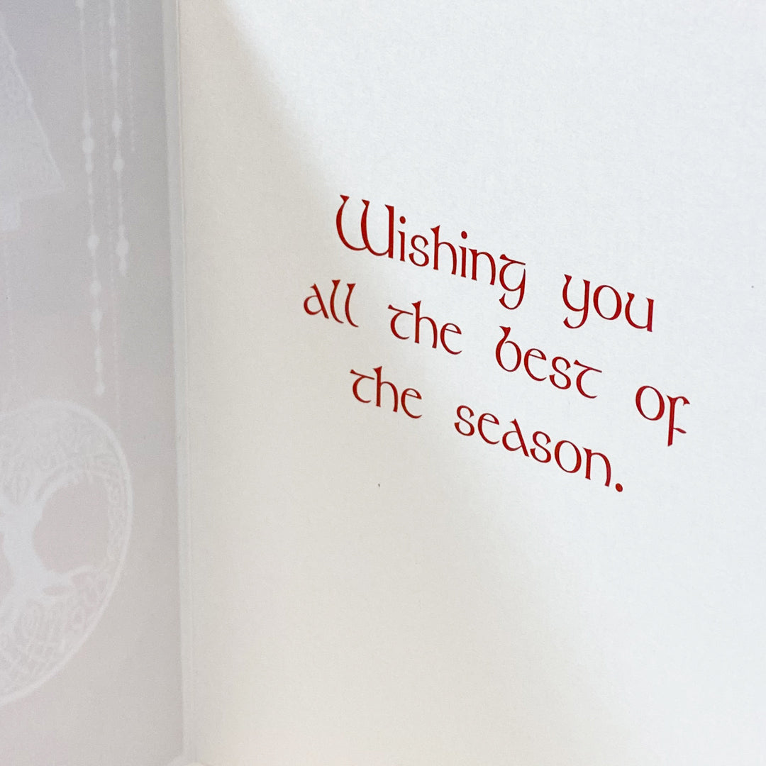 Christmas Cards - Celtic Ornaments (10 Pack) Inside