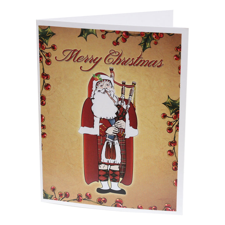 Christmas Cards - Piping Santa (10 pack)