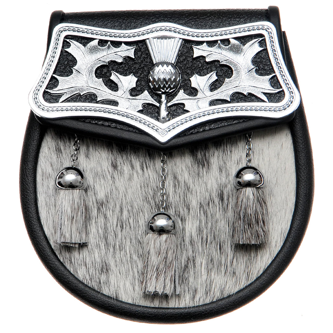 Chrome Thistle Plated Sporran