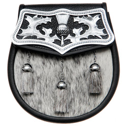 Chrome Thistle Plated Sporran