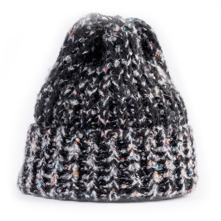 Chunky Donegal Beanie - Charcoal
