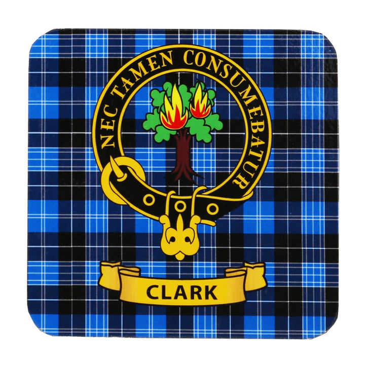 Clan Crest Drink Coaster - Clark