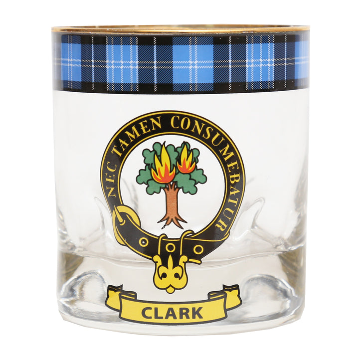 Clan Crest Whisky Glass - Clark