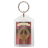 Clan Crest Rectangular Plastic Key Chain - MacAlister