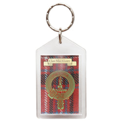 Clan Crest Rectangular Plastic Key Chain - MacAlister