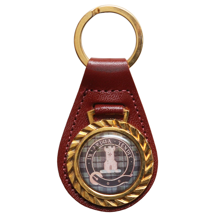 Clearance Clan Crest Leather Key Chain - MacCallum