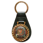 Clearance Clan Crest Leather Key Chain - MacLaine