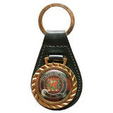 Clearance Clan Crest Leather Key Chain - MacLaine