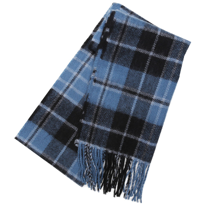 Lambswool Tartan Scarf - Clergy Blue Ancient