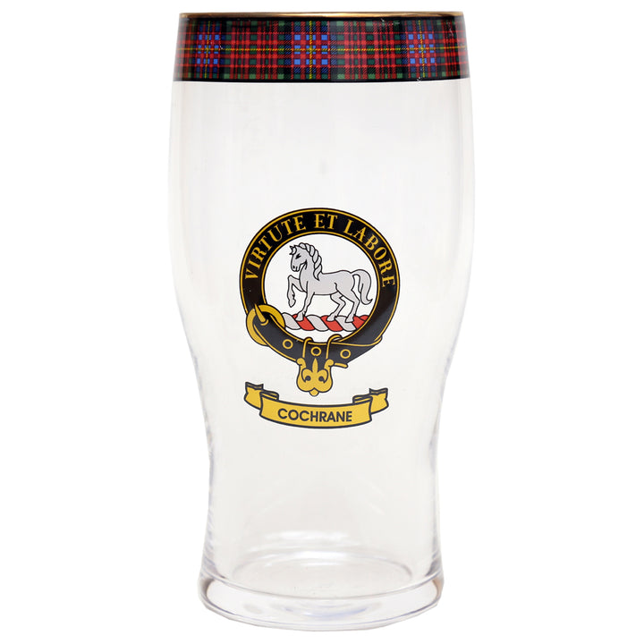 Clan Crest Beer Glass - Cochrane