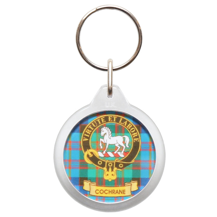 Clan Crest Plastic Key Chain - Cochrane