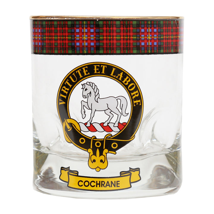 Clan Crest Whisky Glass - Cochrane