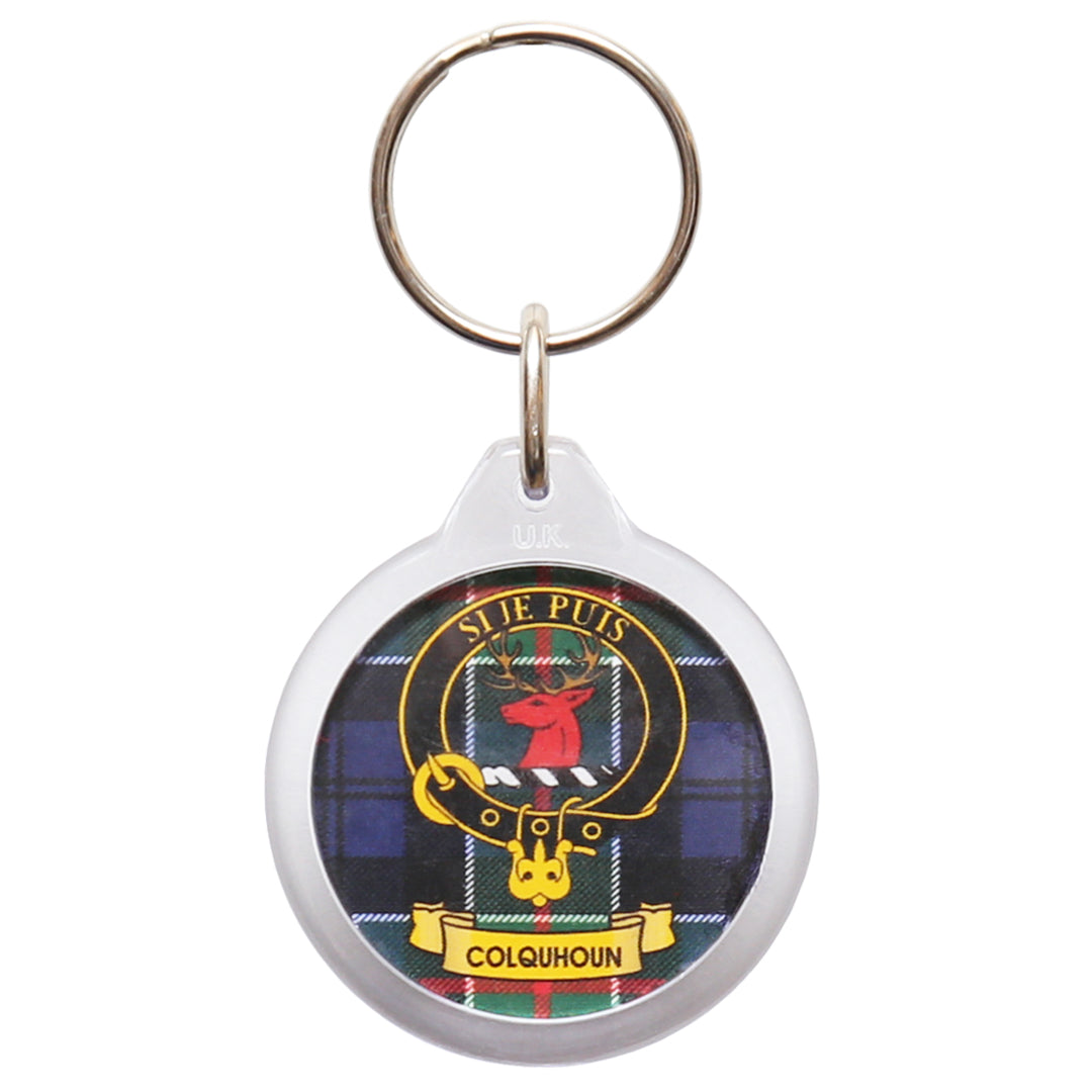 Clan Crest Plastic Key Chain - Colquhoun