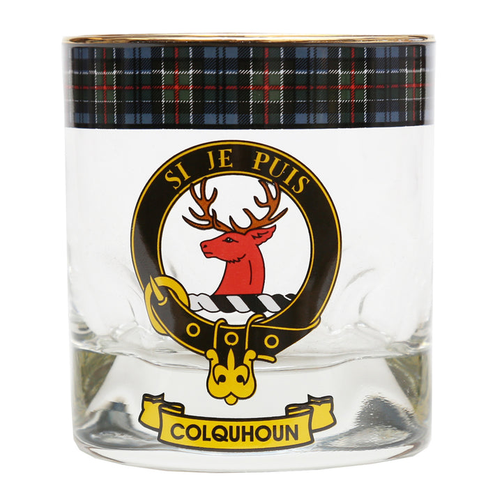 Clan Crest Whisky Glass - Colquhoun