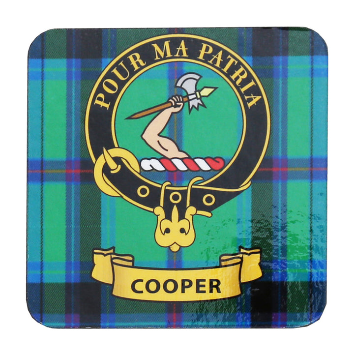 Clan Crest Drink Coaster - Cooper