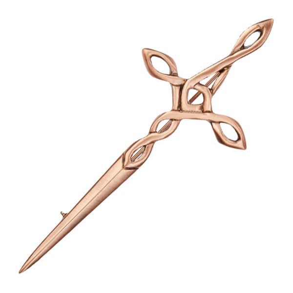Copper Celtic Knot Kilt Pin